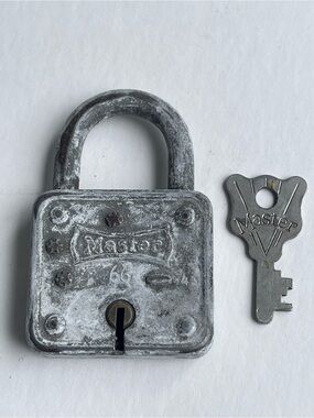 Vintage Master Lock 66 with Key